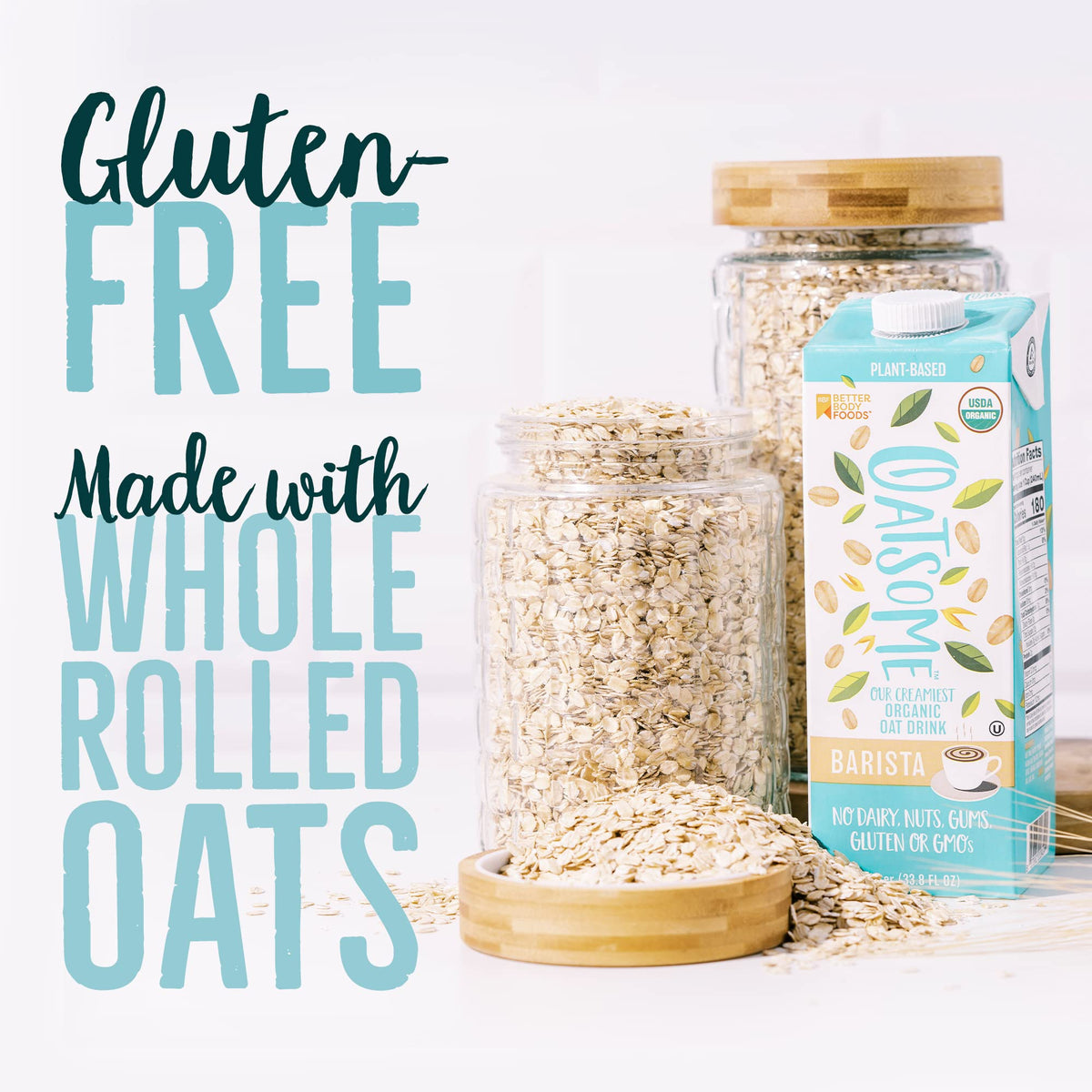 Oatsome Barista baked goods prepared with dairy-free oat milk for rich flavor.