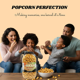 OBELYS Caramel Popcorn Crunch gift-ready tub highlighting easy gifting and sharing