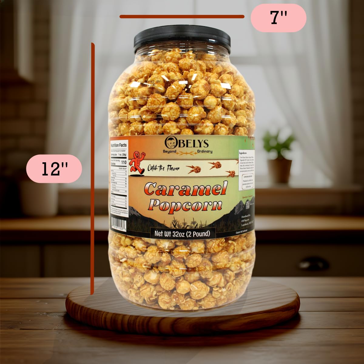 OBELYS Caramel Popcorn Crunch on a party table, perfect for celebrations and snack moments