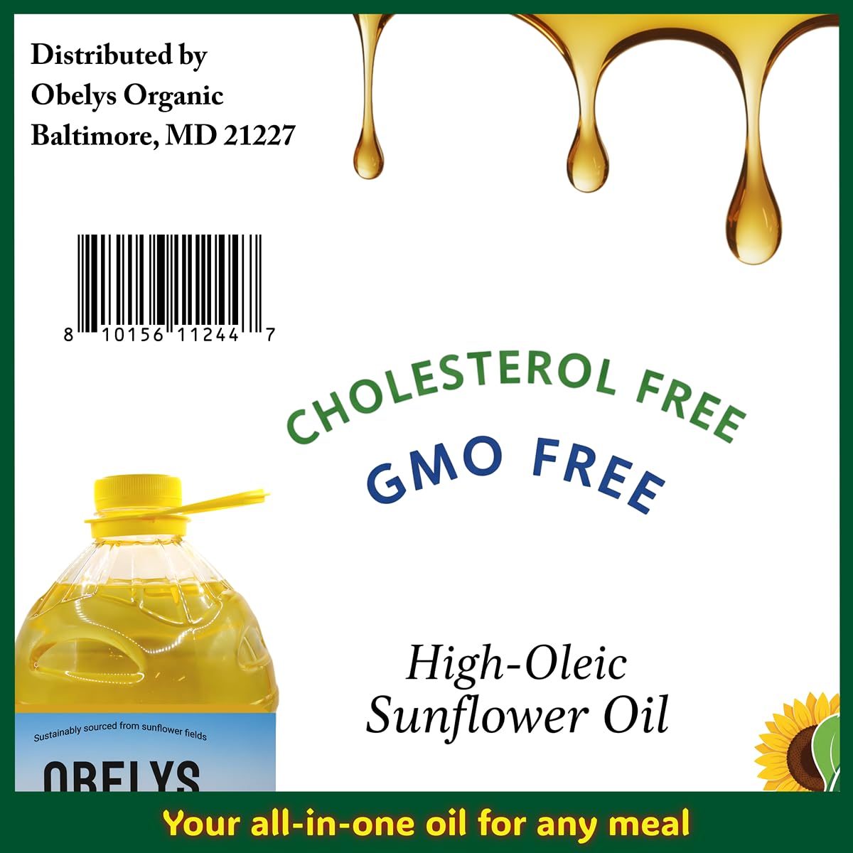 Obelys 5-liter container – convenient size for families and kitchens.