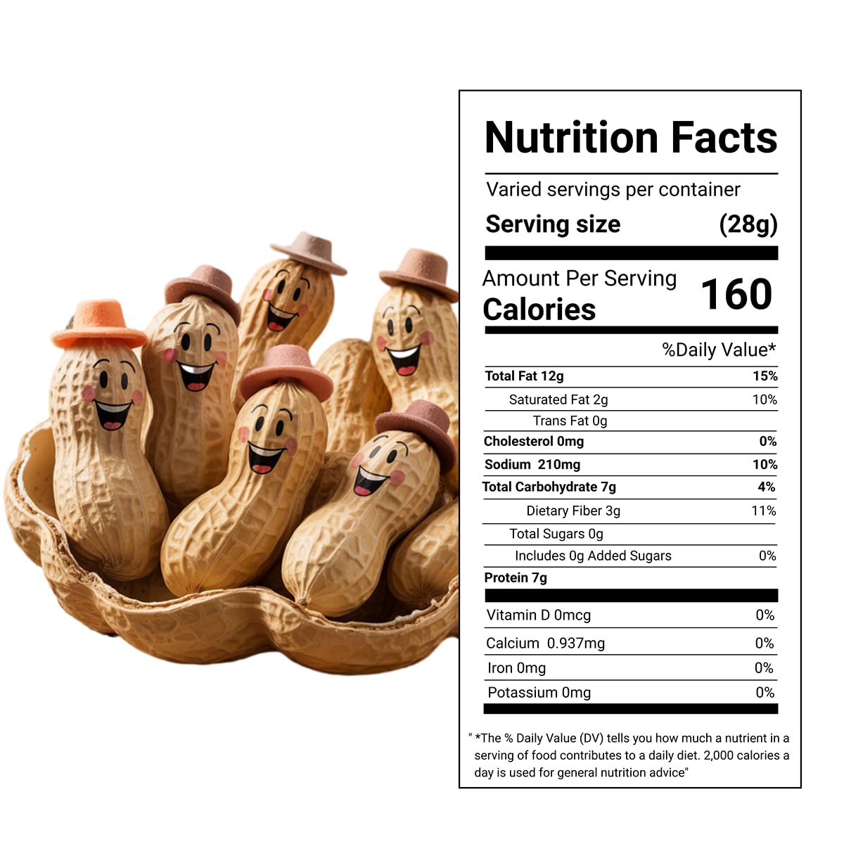 Obelys jumbo peanuts in bulk bag ideal for gatherings.