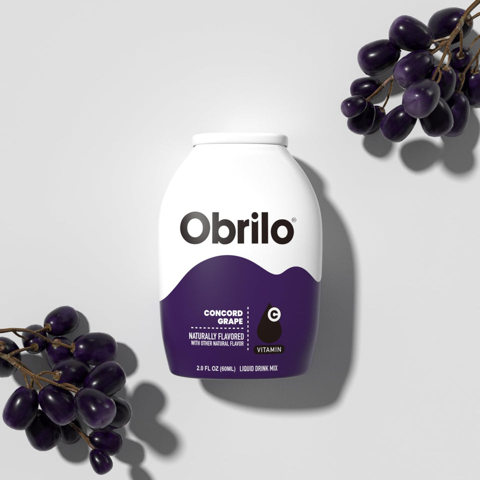 Obrilo Concord Grape water enhancer bottle for zero-sugar flavor on the go