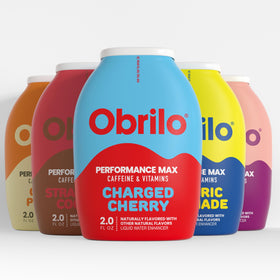 Obrilo dye-free energy enhancer pack shot highlighting USA-made quality