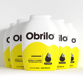 Obrilo Water Enhancer Lemon bottle pour for a quick zesty sip