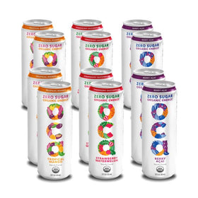 OCA Zero Berry Acai can for on the go, refreshing energy option.