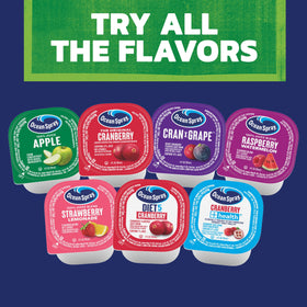 Ocean Spray aseptic-packaged Apple Juice Cups ready for safe serving in any setting.