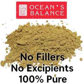 Ocean’s Balance Clean kelp powder in a recipe-ready jar with minerals.