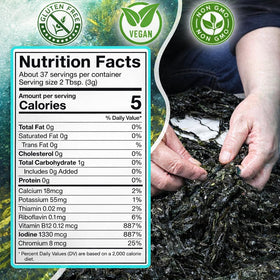 Ocean's Balance Kombu Flakes used for broth and dashi preparation.