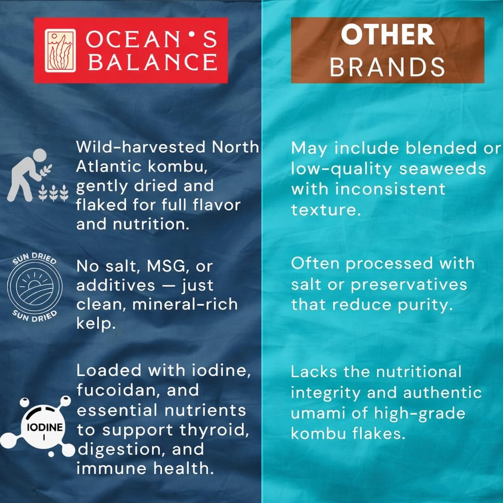 Ocean's Balance Kombu Flakes in a stir-fry for savory depth.