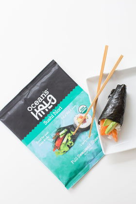 Ocean's Halo sushi nori snack ready for a light, keto-friendly treat
