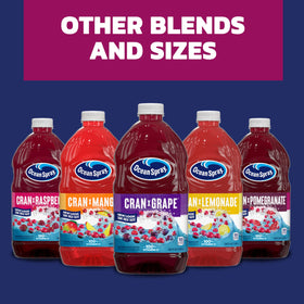 Diet Cran-Pomegranate bottle with cocktail and mocktail ideas.