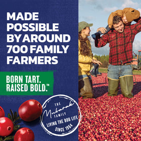 Ocean Spray Cran-Apple label detail reveals real fruit juice concentrate for rich flavor