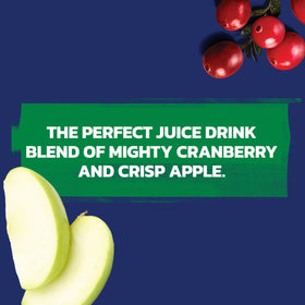 Ocean Spray Cran-Apple pour into glass demonstrates its versatility as a mixer