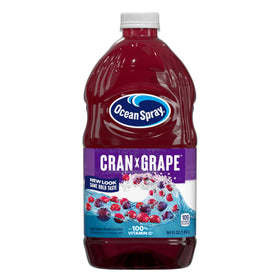 Ocean Spray Cran-Grape 64 oz bottle front view, ideal for family gatherings