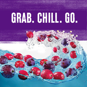 Cran-Grape cans cooling in a cooler for quick chill