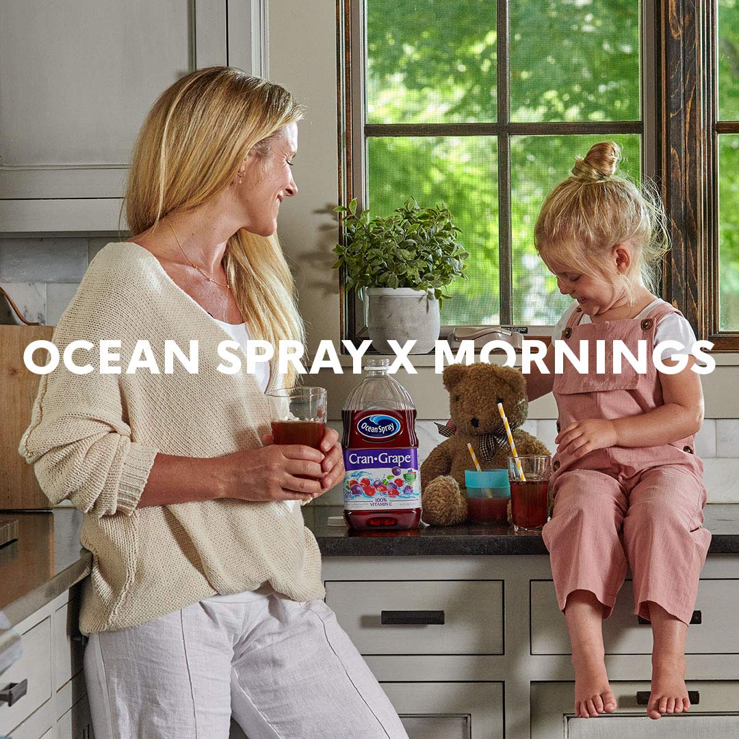 Ocean Spray Cran-Grape served in a glass, refreshing anytime