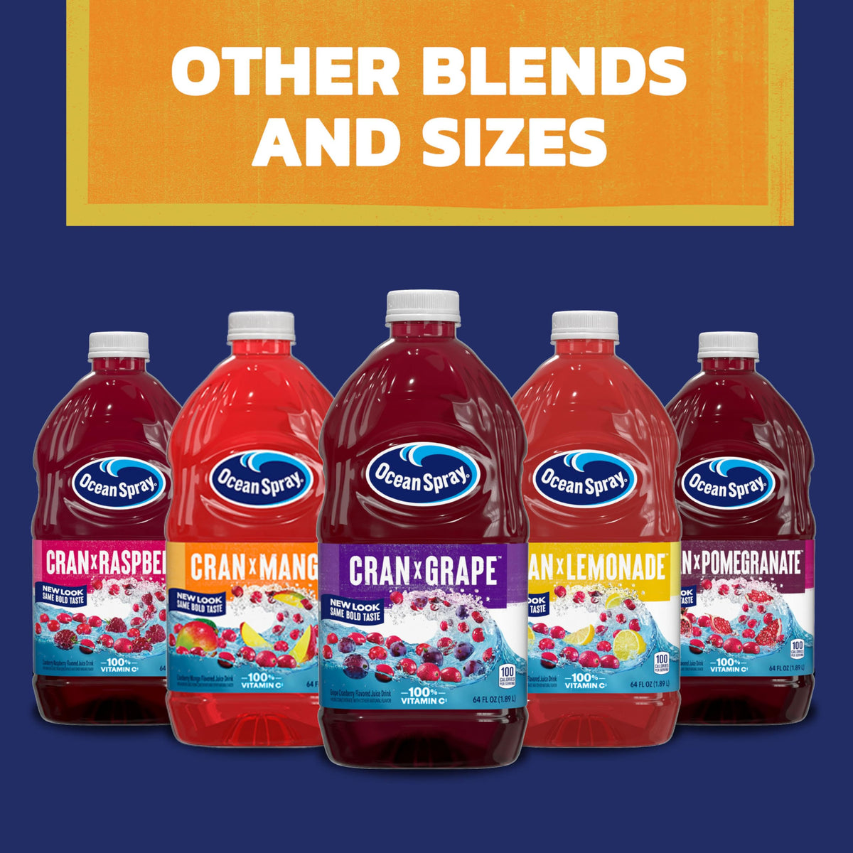 Cran-Pineapple on a pantry display highlighting convenient packaging