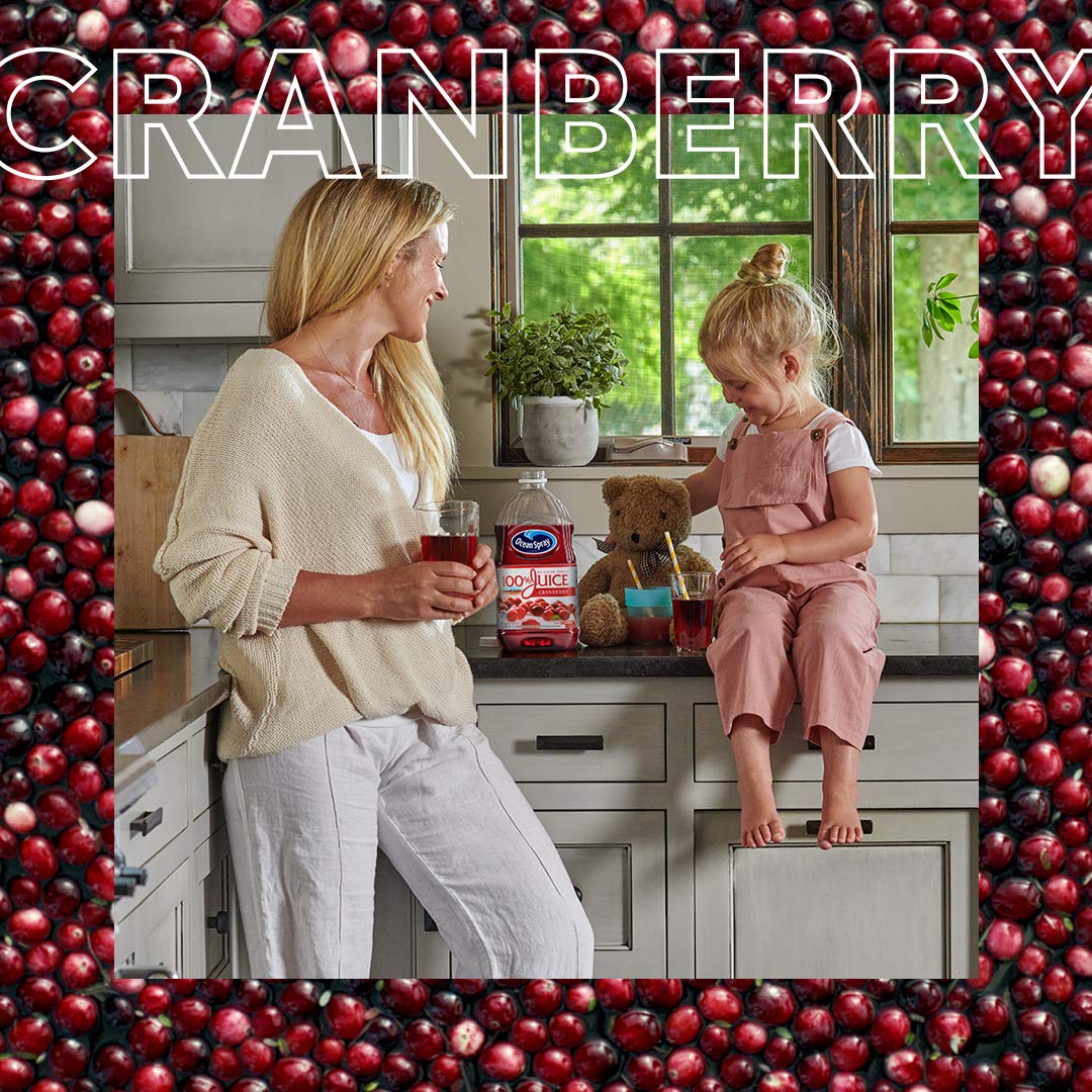 Ocean Spray cranberry-cherry juice pour perfect for crafting cocktails or mocktails at home