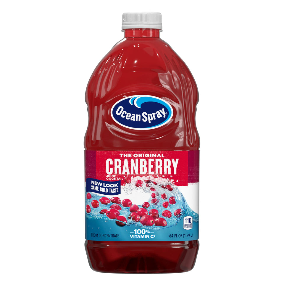 Ocean Spray Cranberry Juice Cocktail bottles in a bundle for gatherings