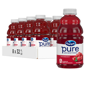 Ocean Spray Pure Unsweetened Cranberry Juice bottle for everyday use.