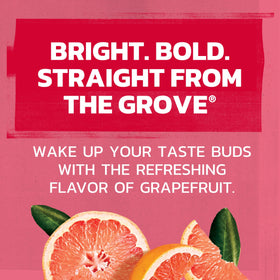Ocean Spray Ruby Red Grapefruit juice 8-pack display, convenient family-sized.