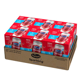 Ocean Spray Sparkling Cranberry pack shot suggests bulk-friendly choice for gatherings.