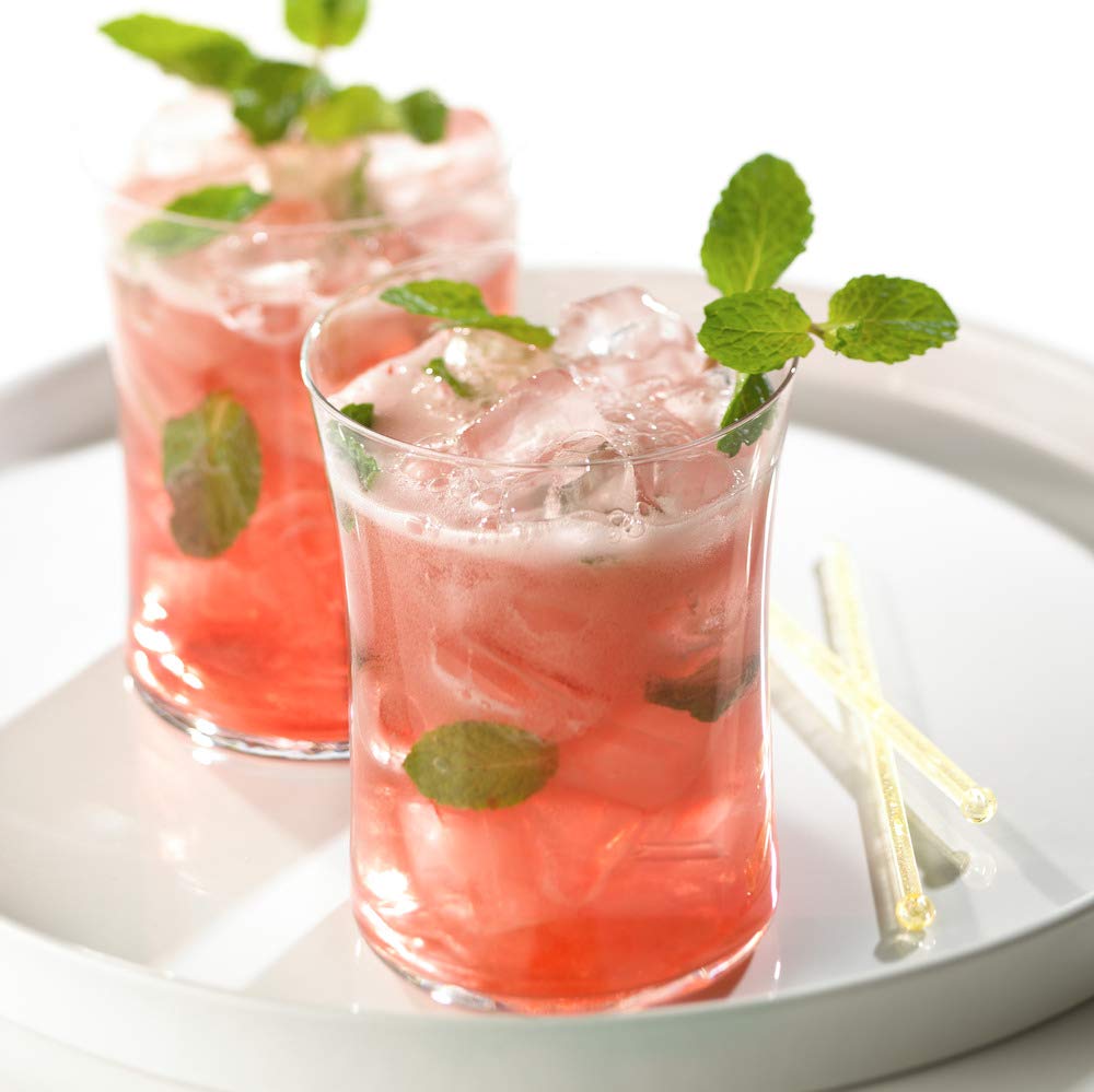 Ocean Spray Sparkling Cranberry can with ice signals ready-to-enjoy refreshment.