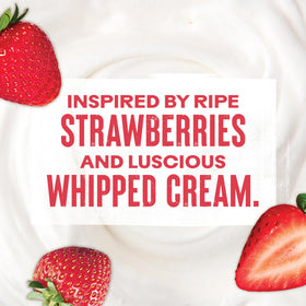 Pouring Ocean Spray Strawberry Shortcake into a glass for a quick chill.