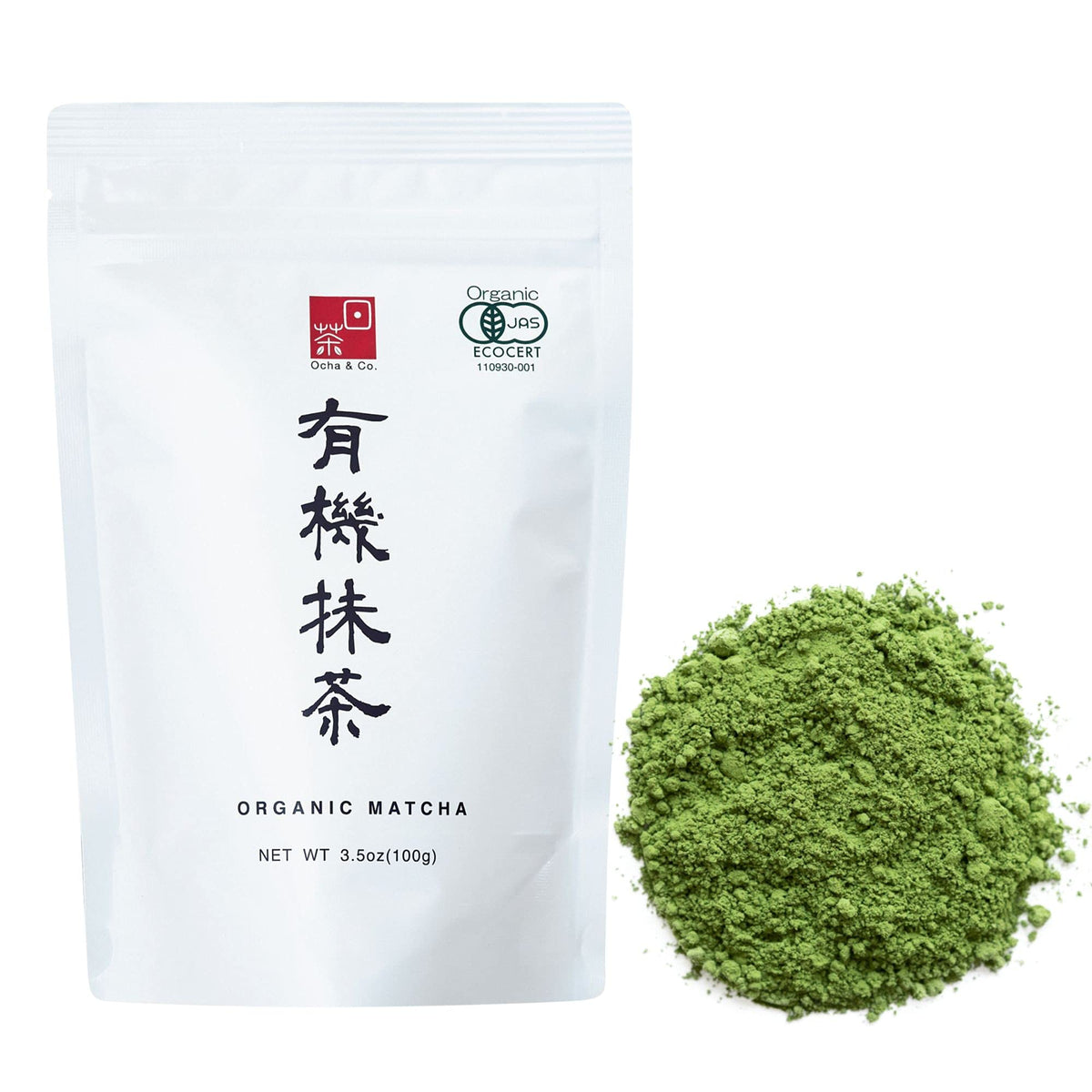 Ocha & Co Shizuoka organic matcha tin preserves freshness and aroma.