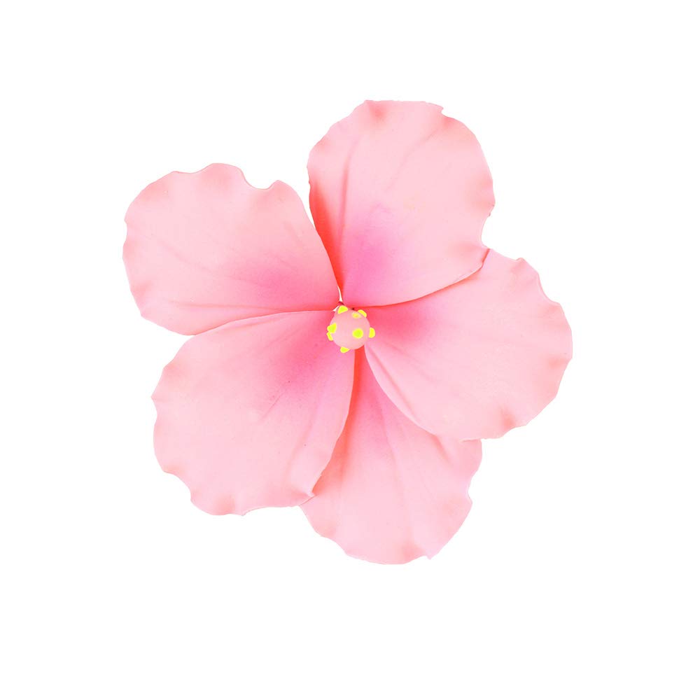 O'CREME hibiscus gumpaste flowers set of three pink for elegant cake decorating