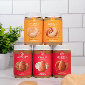 Octonuts California-grown almonds in butter, showcasing natural ingredients