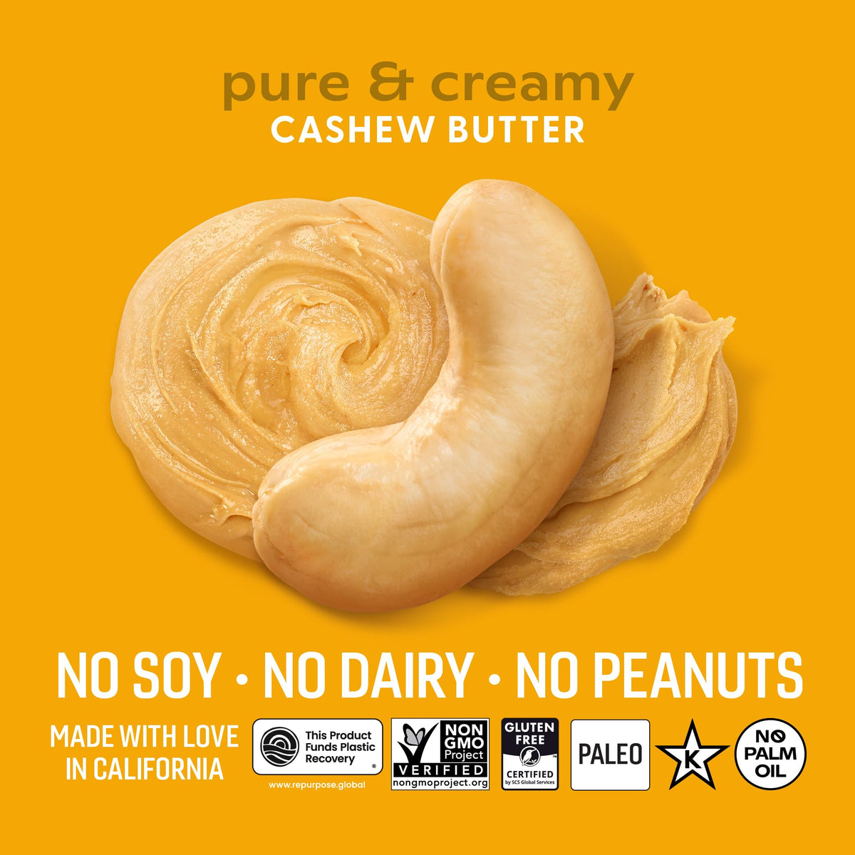 OCTONUTS cashew butter spread on toast for a quick breakfast