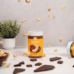 Octonuts Cocoa Cashew Spread scoop on toast highlighting creamy texture for a fast breakfast.