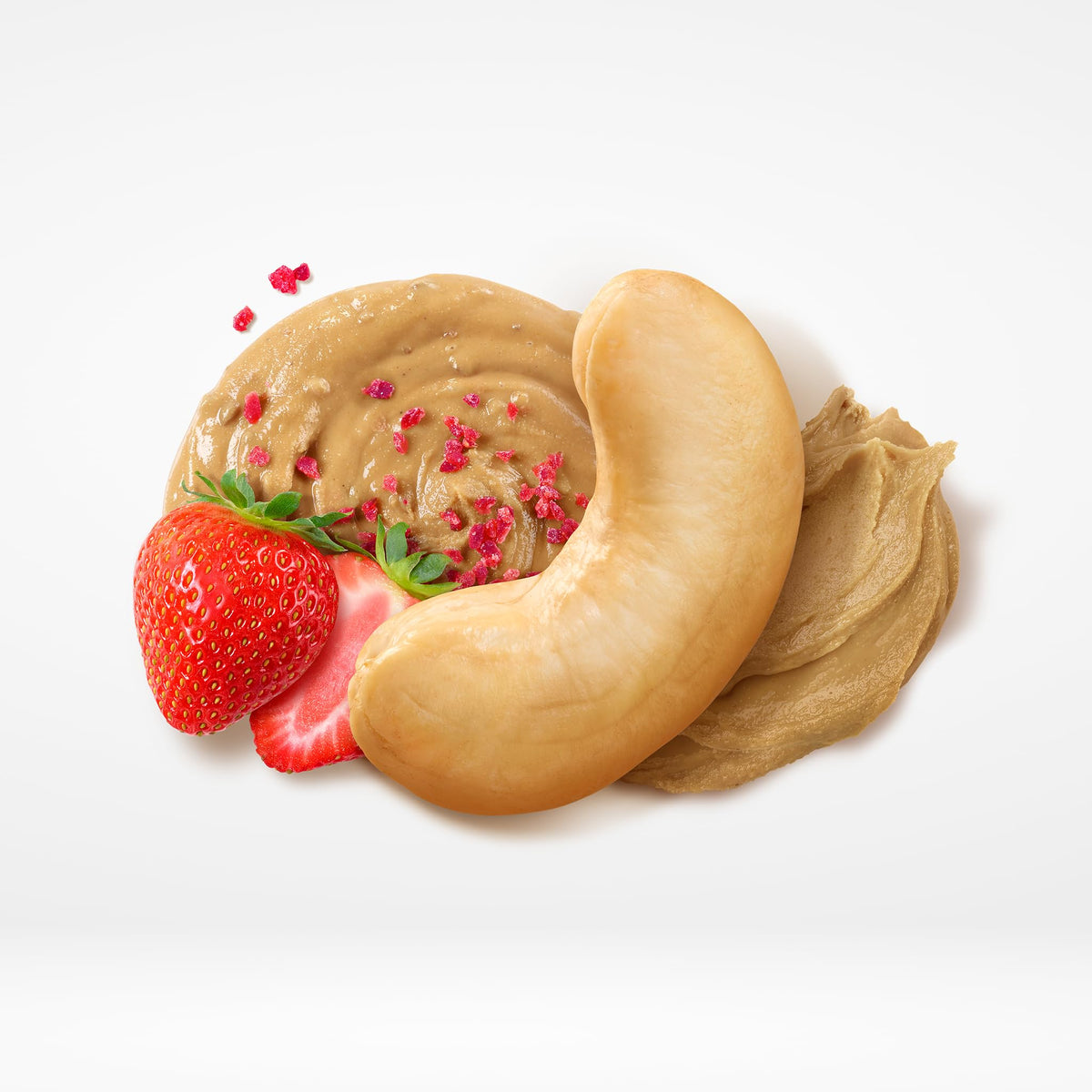Octonuts Strawberry Cashew Butter on toast, showcasing creamy spread without dairy.
