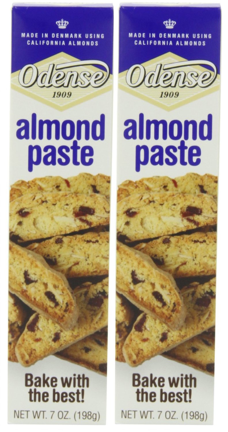 Odense almond paste 7 oz pack of 2, smooth texture for pastries and cookies
