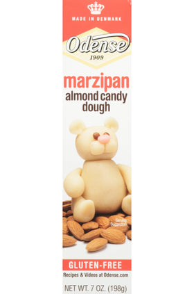 Odense Marzipan Roll three-pack in foil wrap for sharing