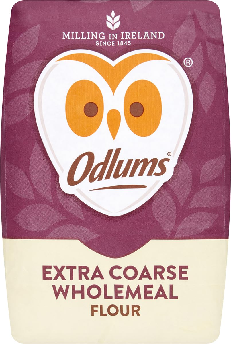 Odlums Wholemeal Extra Coarse Flour pack for hearty bread baking