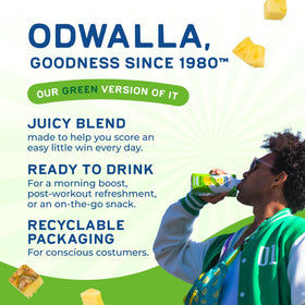 ODWALLA Green Juice 16 oz bottle ready for busy mornings.