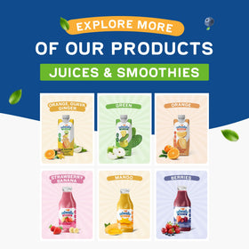 ODWALLA Green Juice served over ice, ideal for smoothies or mocktails.