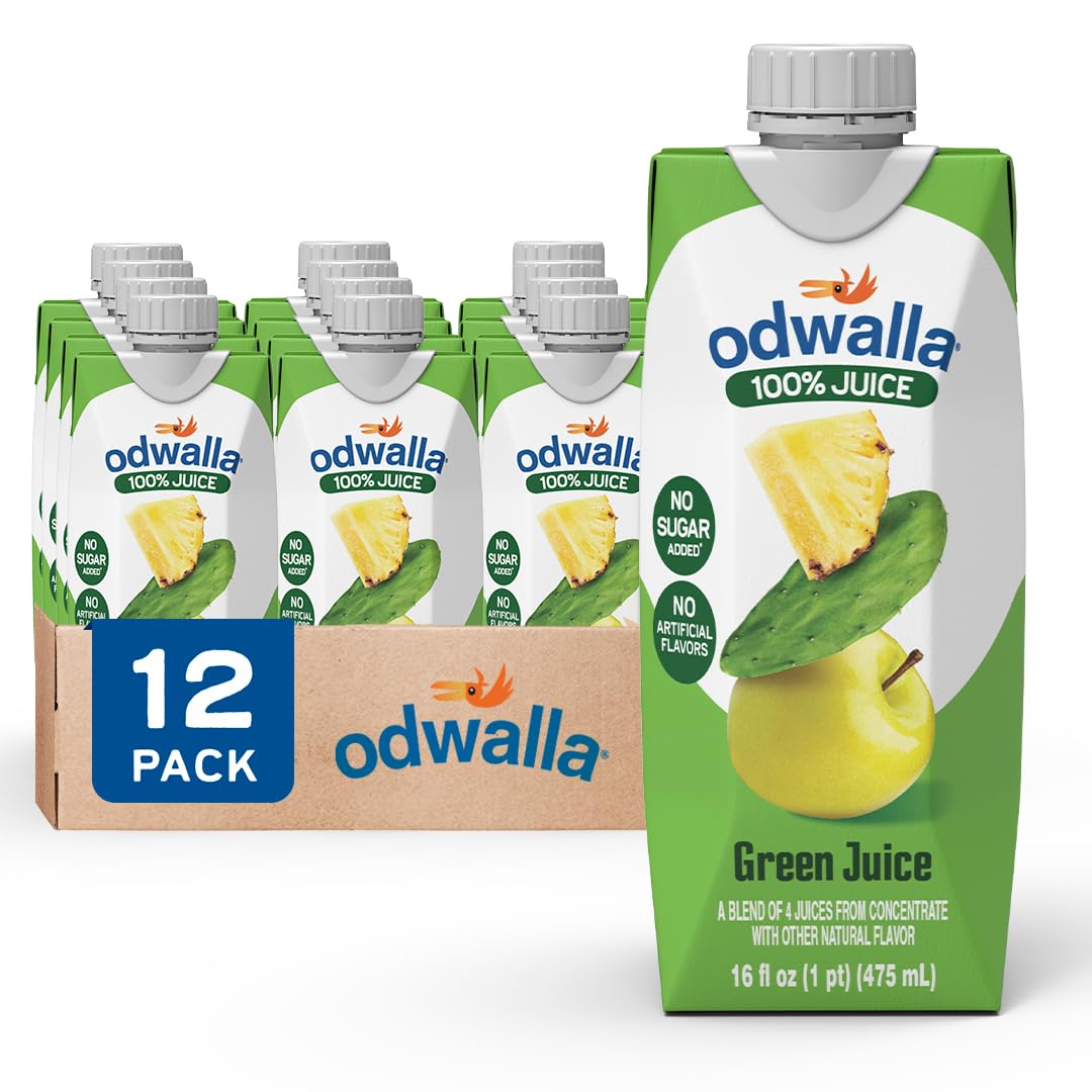 ODWALLA Green Juice bottle with nopal cactus for a natural, on-the-go refreshment.
