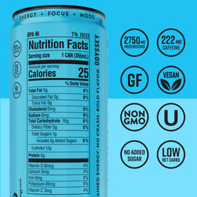 Odyssey Elixir focus bottle promotes sharp cognition during study or creative sessions.