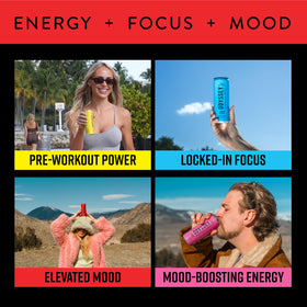 Odyssey Elixir label emphasizes plant-based, clean formulation without artificial colors.
