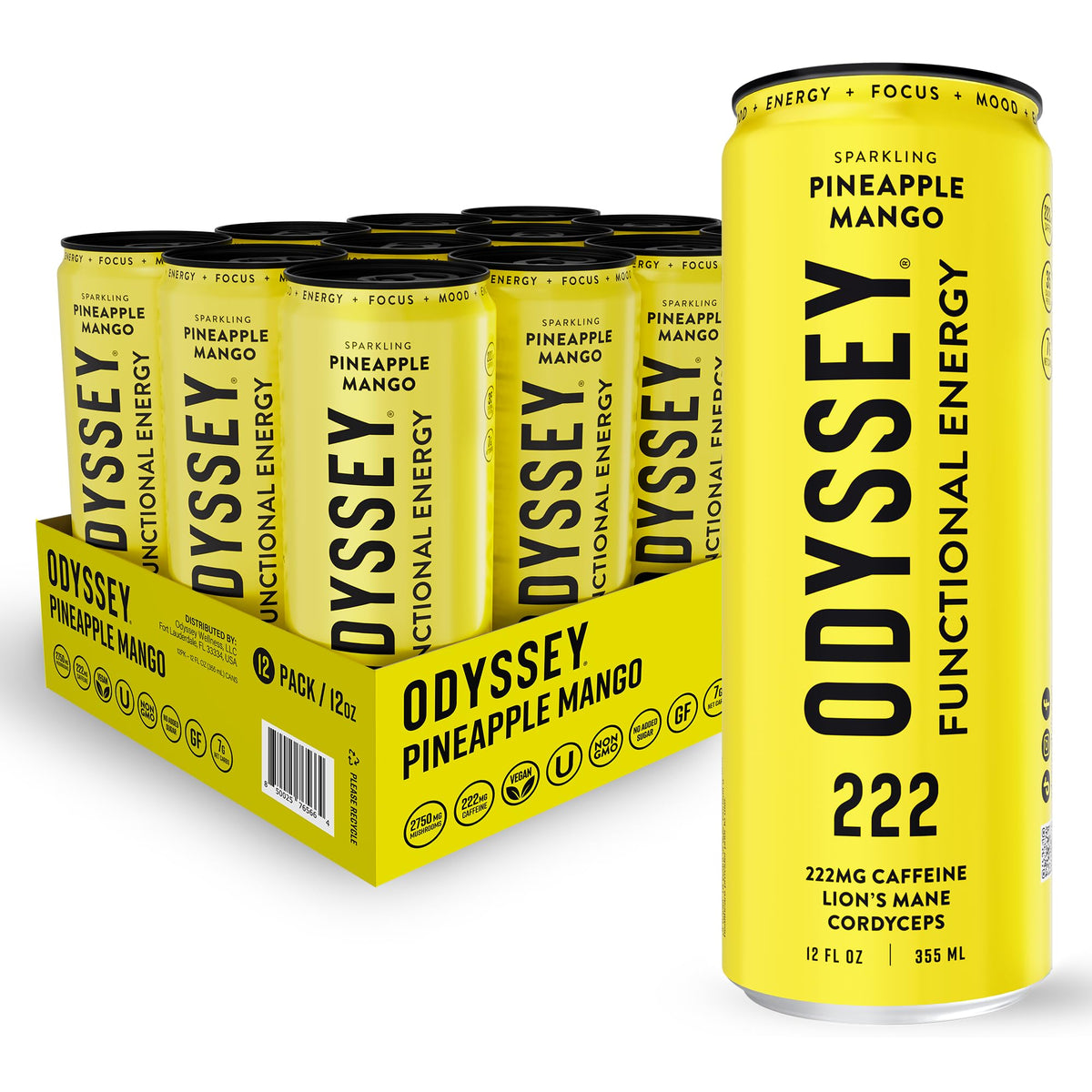 Odyssey Elixir Odyssey222 sparkling can promoting quick energy and enhanced focus.