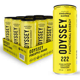 Odyssey Elixir Odyssey222 sparkling can promoting quick energy and enhanced focus.