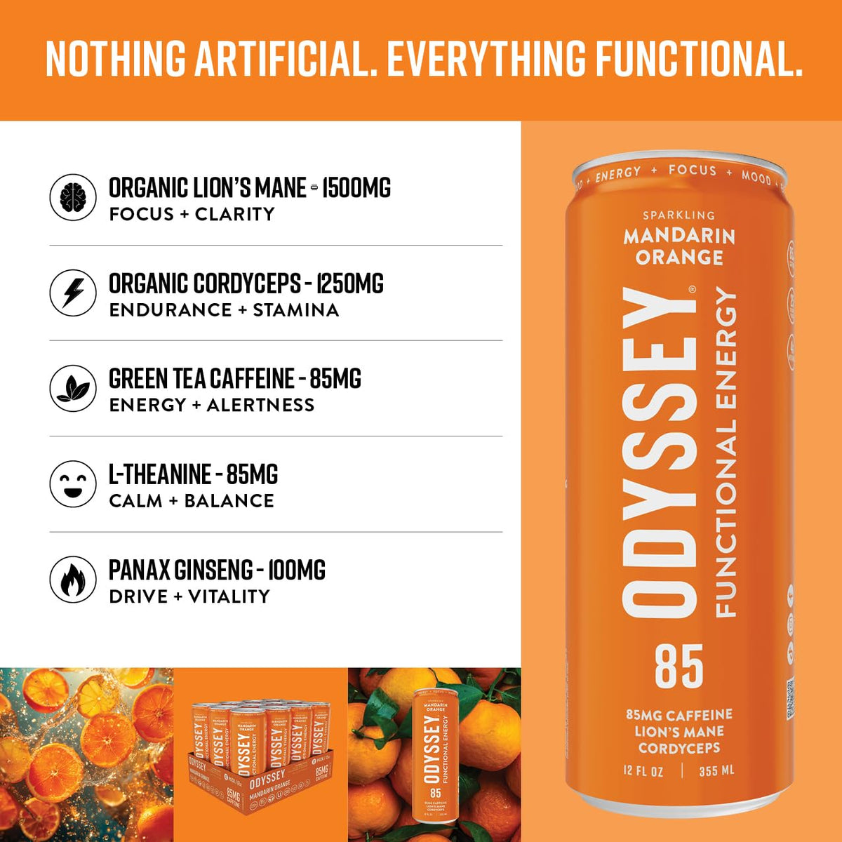 Odyssey Elixir Stamina boost from cordyceps can enhances motivation