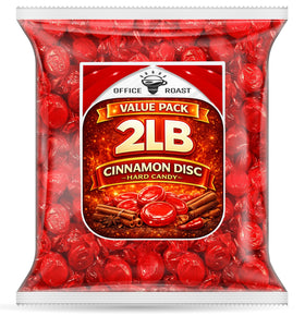 Office Roast Cinnamon Discs bulk 2lb bag for parties and shared snacks.