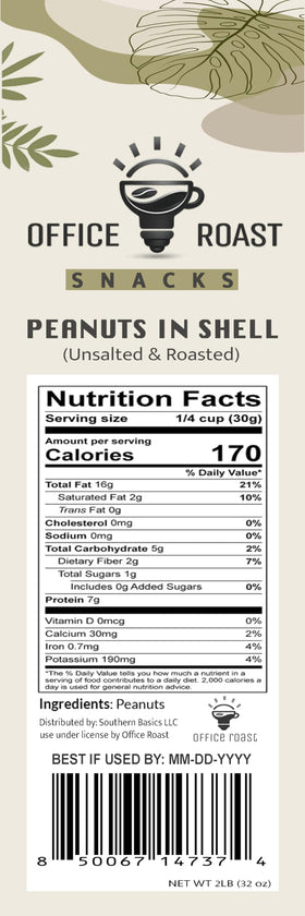 Office Roast peanuts in shell party snack for gatherings