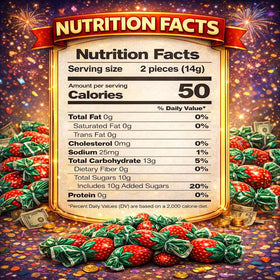 Office Roast Strawberry Bon Bon, individually wrapped to preserve freshness for sharing at parties.