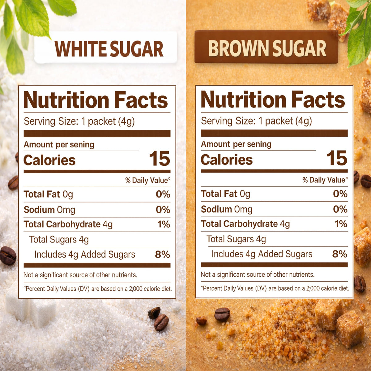Office Roast brown sugar sticks for guest flavor options in drinks