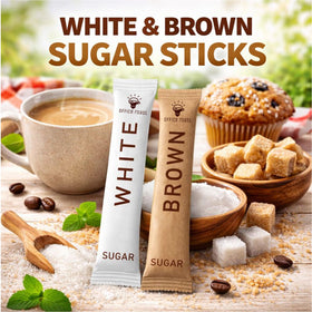 Office Roast sugar sticks individually wrapped for fresh, hygienic service